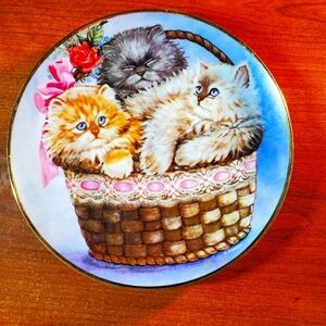 Three Kittens Plate